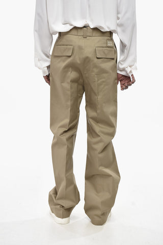 면 카고 팬츠 히든 버튼 여밈