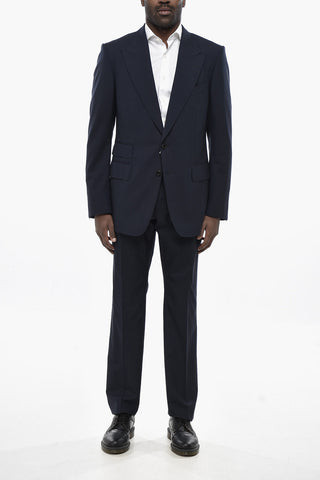 Wool Suit SHELTON, Two Vents, Peak Lapel