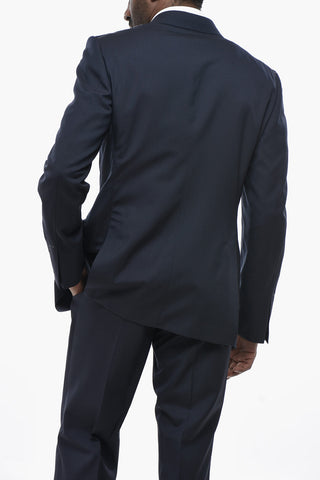 Wool Suit SHELTON, Two Vents, Peak Lapel