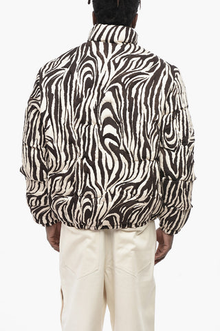 Giubbotto a Fantasia Animalier Imbottito