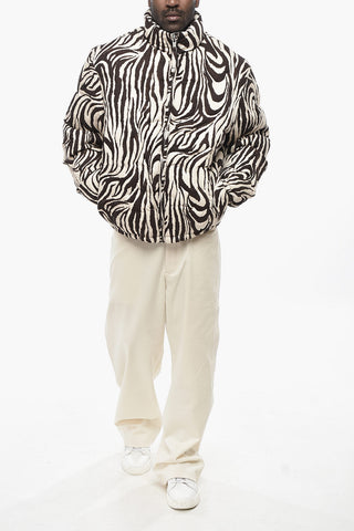 Giubbotto a Fantasia Animalier Imbottito