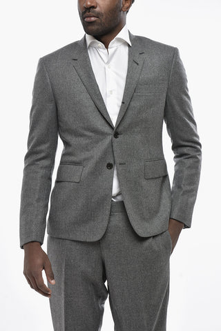3-Button Wool Suit With Double Vent
