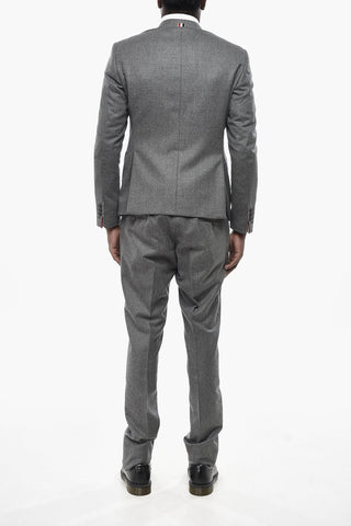 3-Button Wool Suit With Double Vent