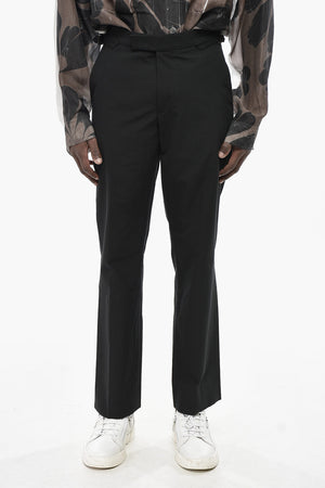 Virgin Wool Straight-Leg Pants SANG with Side Adjuster