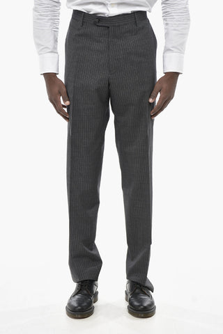 Nadelstreifenanzug aus Stretch-Schurwolle