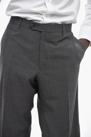 Nadelstreifenanzug aus Stretch-Schurwolle