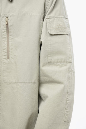 Checked Ripstop Overshirt with Snap Buttons