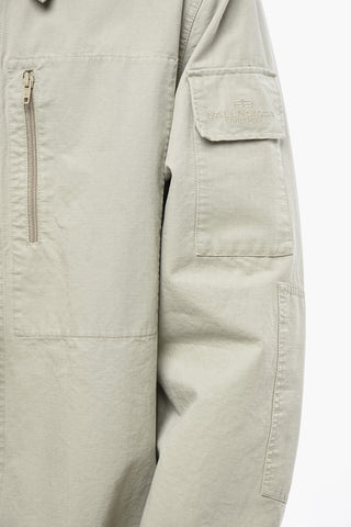 Checked Ripstop Overshirt with Snap Buttons