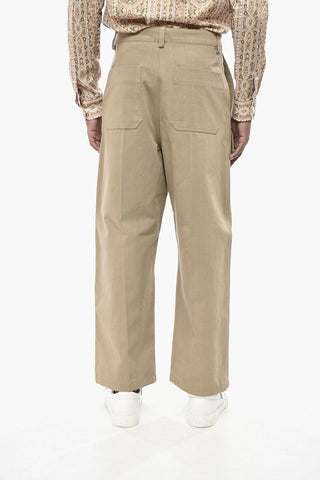 Cotton Cargo Pants with Maxi Front Pockets