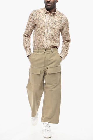 Cotton Cargo Pants with Maxi Front Pockets