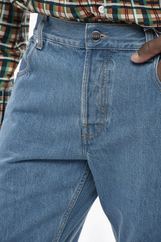 레귤러 핏 진 16cm 롤업