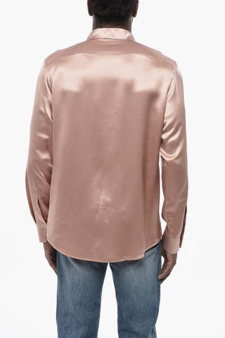 Long-Sleeve Silk Shirt