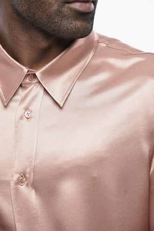 Long-Sleeve Silk Shirt