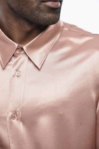 Long-Sleeve Silk Shirt
