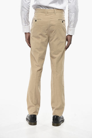 골지 벨루어 수트 투 슬릿 클래식 노치 라펠