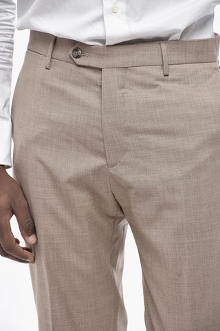 버진 울 및 실크 정장, 클래식 라펠, 투 벤트