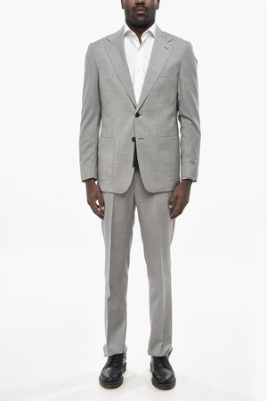 Virgin Wool Classic-Lapel Suit NAPOLI With Two Vents
