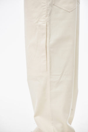 ICONS Hose mit geradem Bein und Leder-Logo-Patch