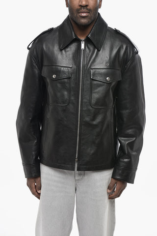 Lederjacke Mit Reißverschluss
