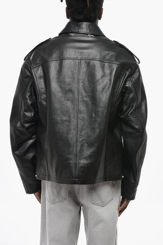 Lederjacke Mit Reißverschluss