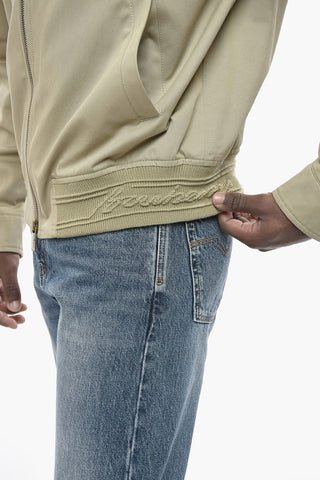 Overshirt in Cotone con Zip Frontale