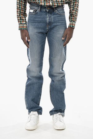 Regular-Fit Jeans with Baroque Print on the Cuff