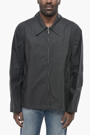 Leichtes Overshirt Aus Baumwolle Mit Brusttasche