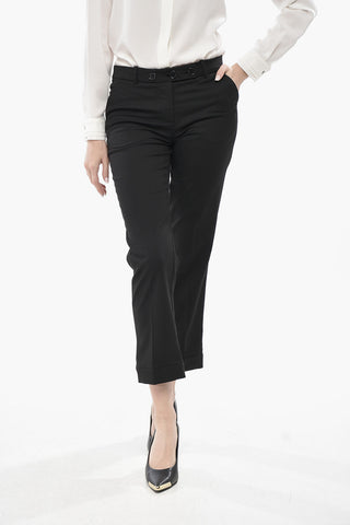 Cropped-Fit PLUTO Hose mit Gürtelschlaufen