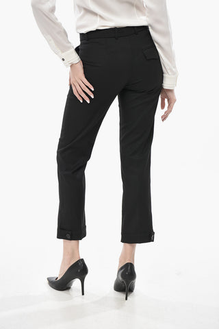 Cropped-Fit PLUTO Hose mit Gürtelschlaufen