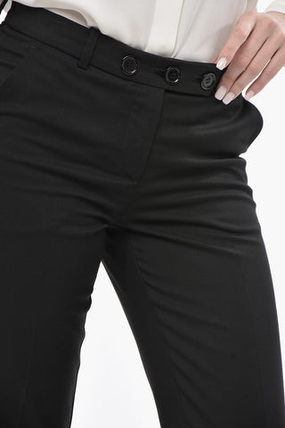 Cropped-Fit PLUTO Hose mit Gürtelschlaufen
