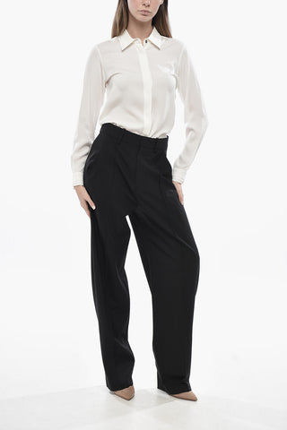 Pantaloni in Misto Lana SOPIAVEA con Pince Frontale