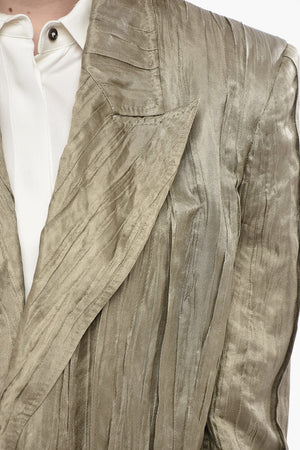 Silk-Blend Blazer MAIRI with Crinkled Effect
