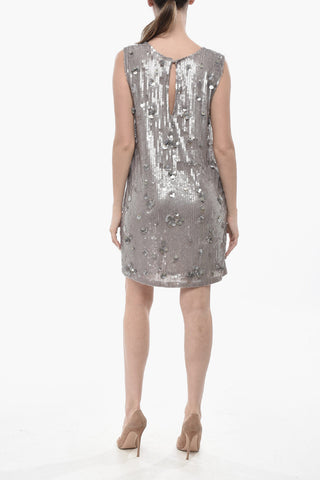 Straight-Fit Sequin Dress