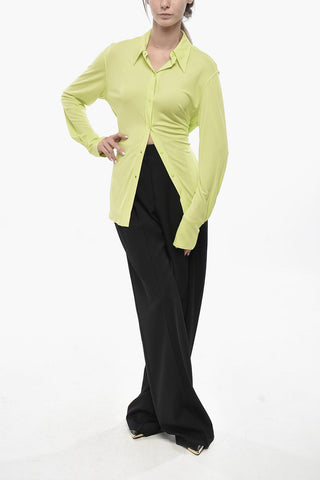 Viscose Blouse with Italian Collar
