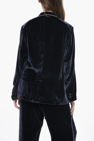 Zweireihiger Blazer KANPUR aus Velours