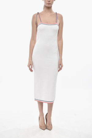 Jacquard-Knit Slip Dress with Monogram Pattern