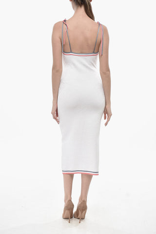 Slip Dress in Maglia Jacquard Motivo Monogram