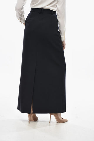 Wool Maxi Pencil Skirt ROUX