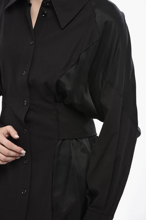 Chemisier LIMOUSINE in Satin con Design Slim Fit