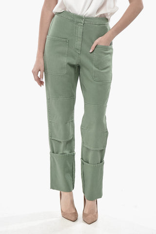 SFILATA Pantaloni Cargo FACELLA in Denim con Maxi Risvolto