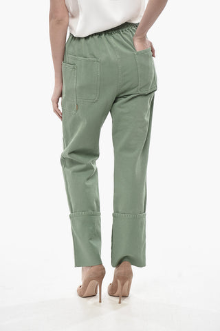 SFILATA Pantaloni Cargo FACELLA in Denim con Maxi Risvolto