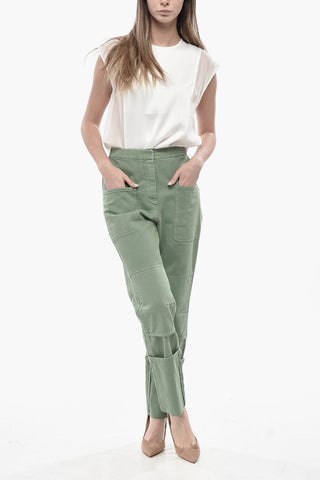 SFILATA Pantaloni Cargo FACELLA in Denim con Maxi Risvolto