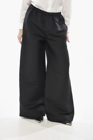 Wide-Leg Silk Trousers BELLANA