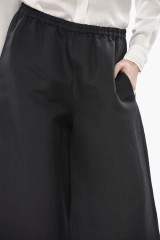 Wide-Leg Silk Trousers BELLANA