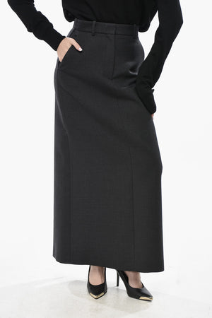 Wool-Blend Pencil Skirt ROUX