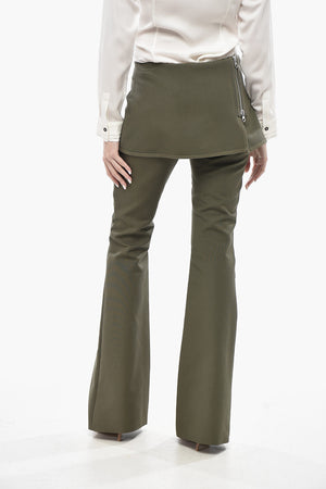 Bootcut-Hose aus Doppelstoff