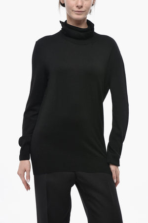 Rollkragenpullover aus Schurwolle