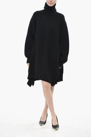 High-Neck Knit Dress
