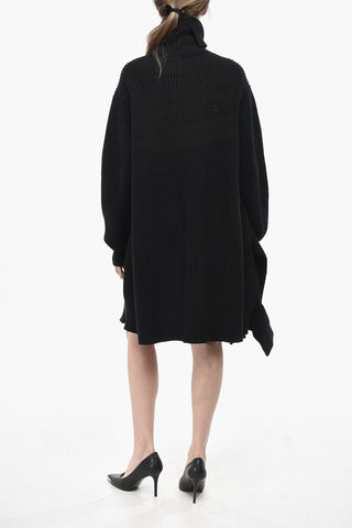 High-Neck Knit Dress