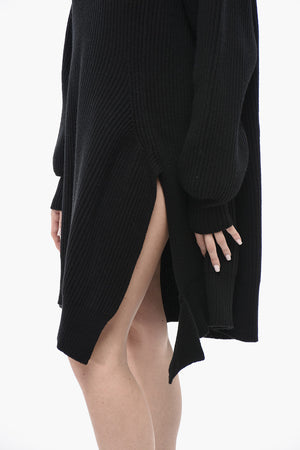 High-Neck Knit Dress
